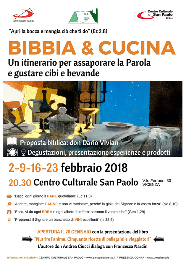 bibbia e cucina 2018